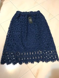 Lace Skirt Dark Blue