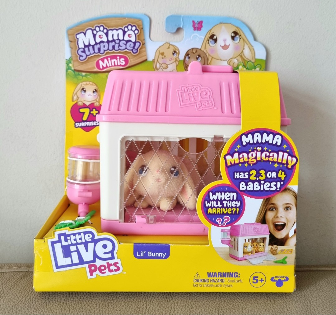 Little Live Pets Mama Surprise Minis Lil' Bunny, Hobbies & Toys, Toys &  Games on Carousell