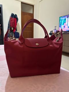 LONGCHAMP 厚尼龍手提包（含斜背）