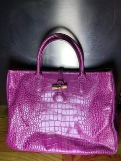 LONGCHAMP ROZO CROCO LEATHER