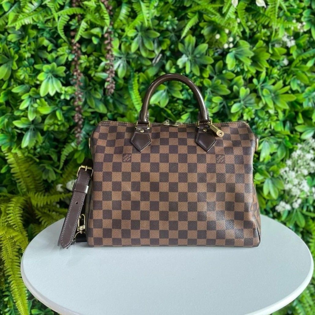 Louis Vuitton Speedy 35 Bandouliere Damier Ebene, Luxury, Bags & Wallets on  Carousell