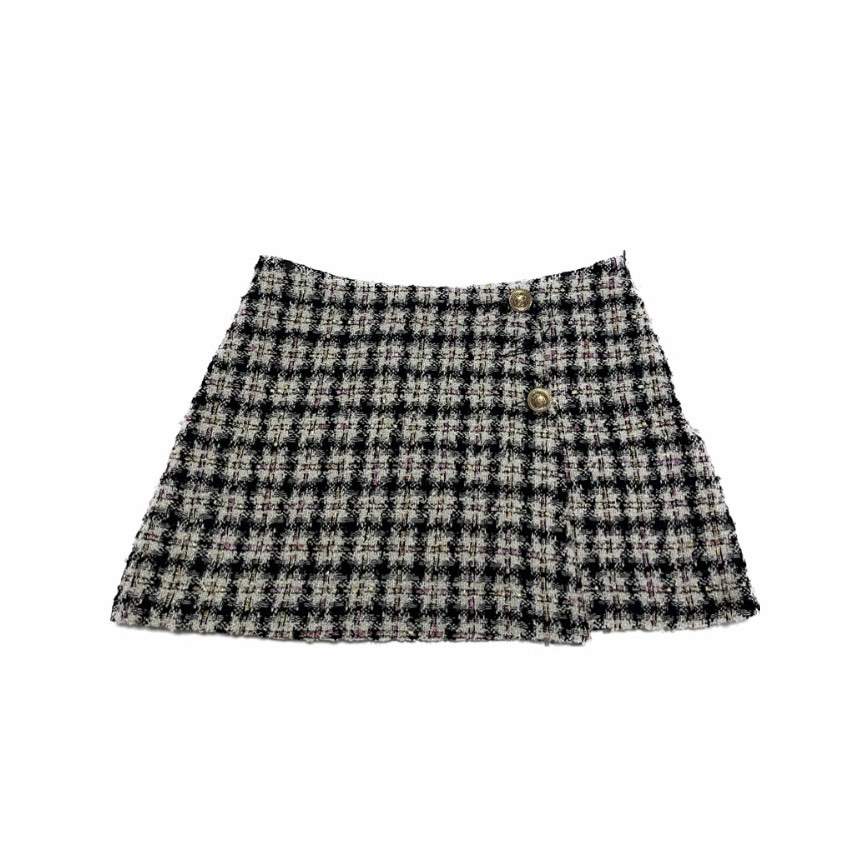 Black and white checkered skirt vintage on sale