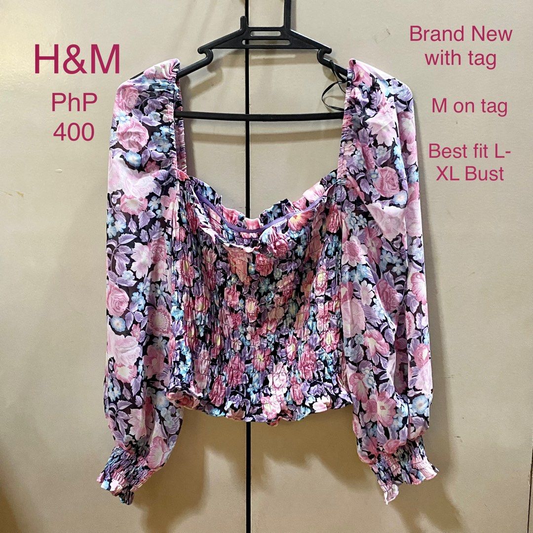 H and m floral blouse sales