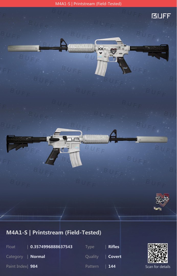 M4A1-S Printstream FT CSGO, Video Gaming, Gaming Accessories, In-Game ...