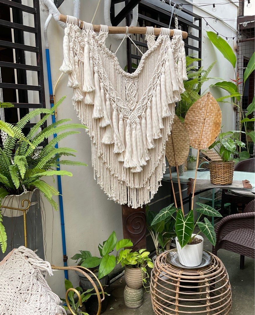 macrame wall hanging decor 33 x 45inches (Category: Wall Decor) located in Binan City. Submitted by relizas_modern_macrame (Listing ID 1251470289, Image 2). Description: .