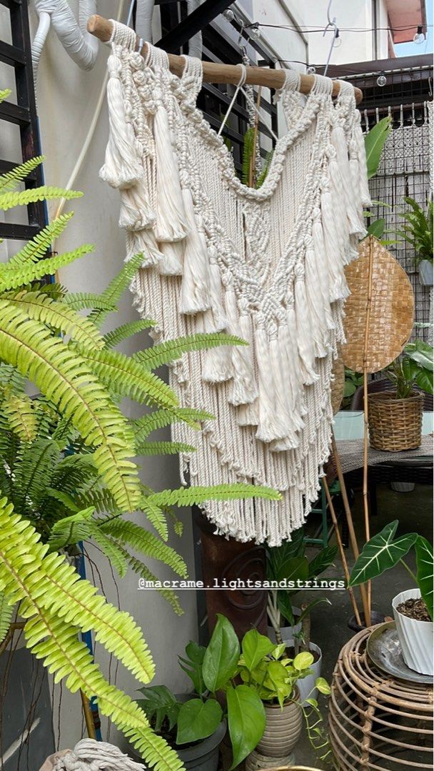 macrame wall hanging decor 33 x 45inches (Category: Wall Decor) located in Binan City. Submitted by relizas_modern_macrame (Listing ID 1251470289, Image 1). Description: .