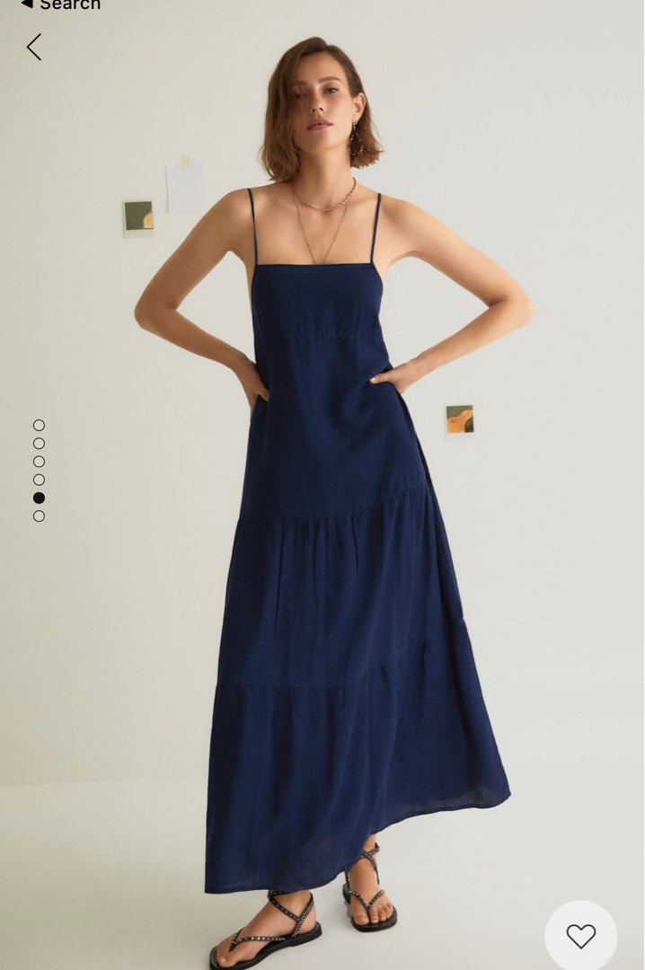 Mango denim sales maxi dress
