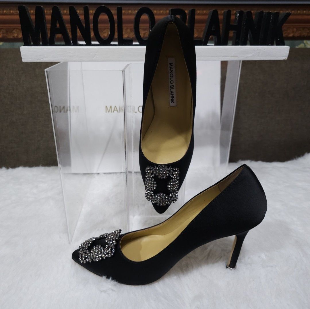 FLASH SALE Authentic Manolo Blahnik Hagsisi Heels With Dustbag and Box Size 37 Women s Fashion Footwear Heels on Carousell