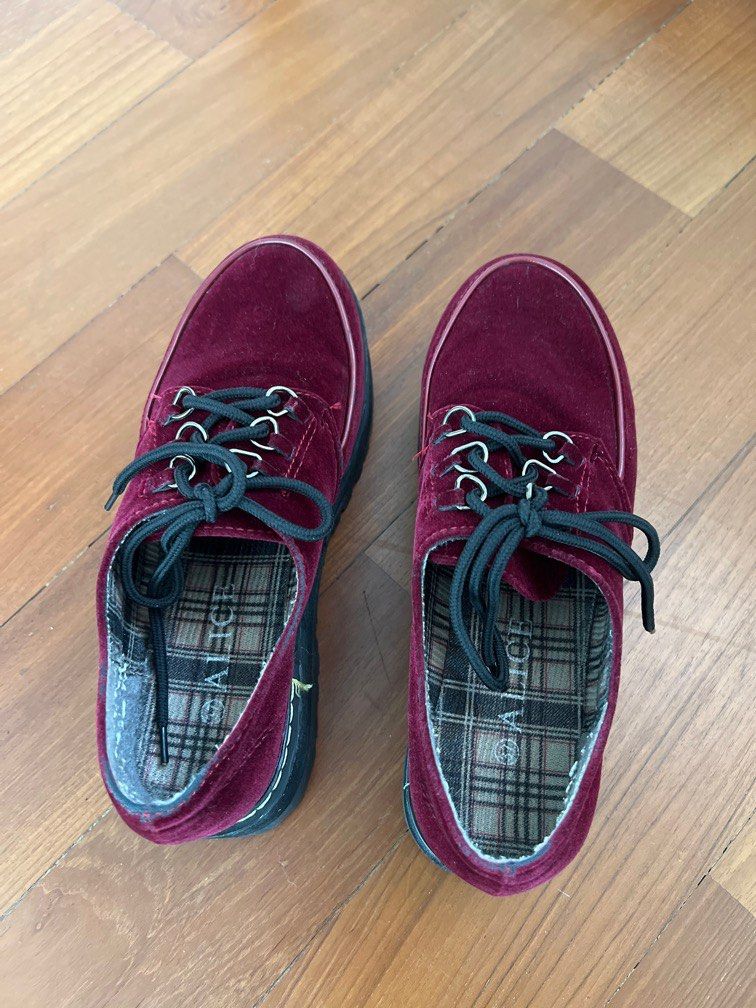 Maroon suede shoes cheap