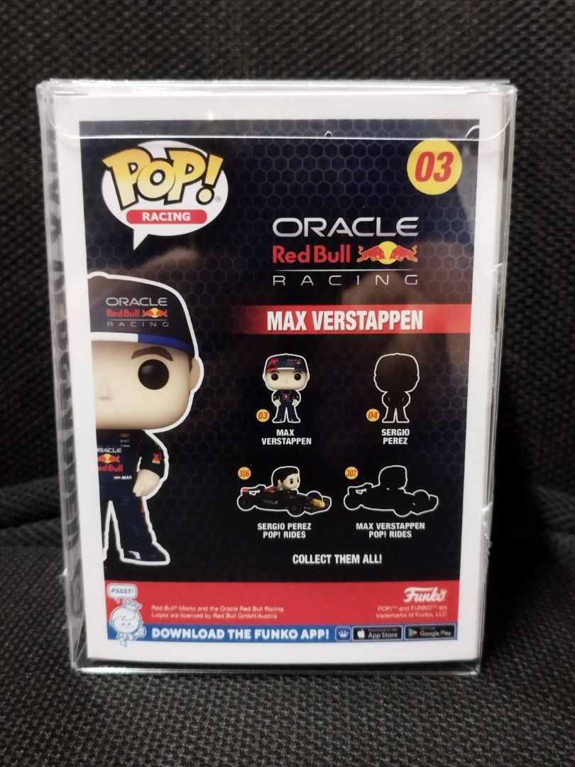 Funko Pop - Formula 1 Max Verstappen Red Bull rides, Hobbies & Toys, Toys &  Games on Carousell