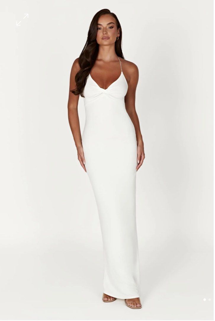 White dress clearance meshki