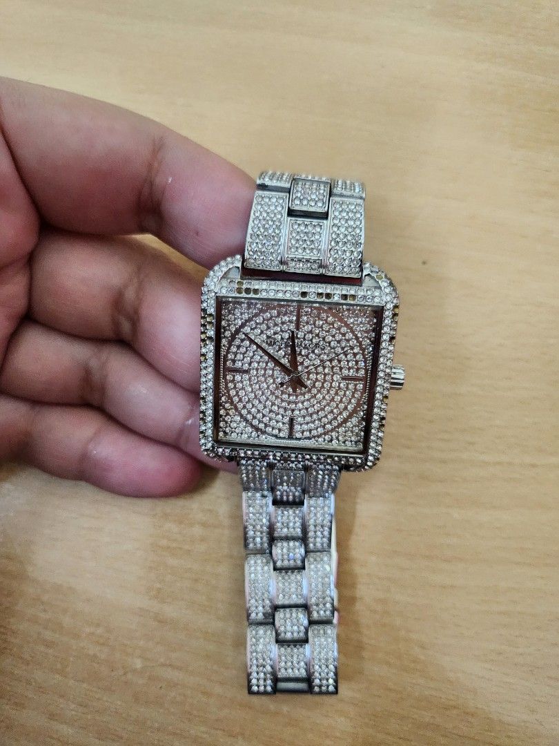 Mk watch iced out top