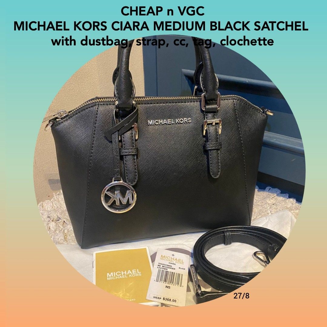 Michael kors outlet ciara medium black