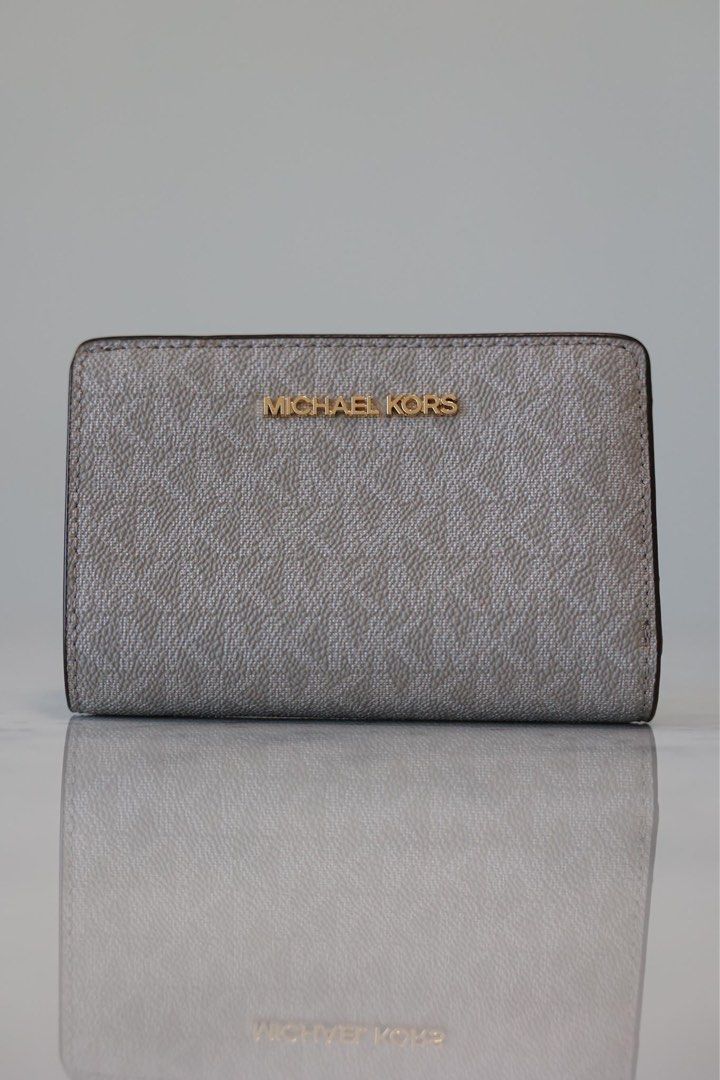 Michael Kors Monogram Wallet with Coin Pouch Women s Fashion