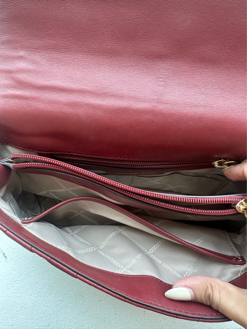 Michael kors deals oxblood bag