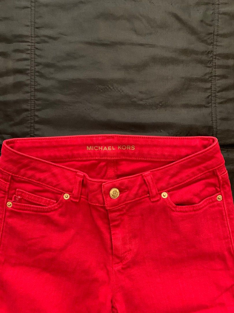 Michael kors red jeans outlet