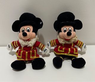 Mickey Mouse Beefeater x 2 Vintage Original from Waltz Disney preloved sell as a pair