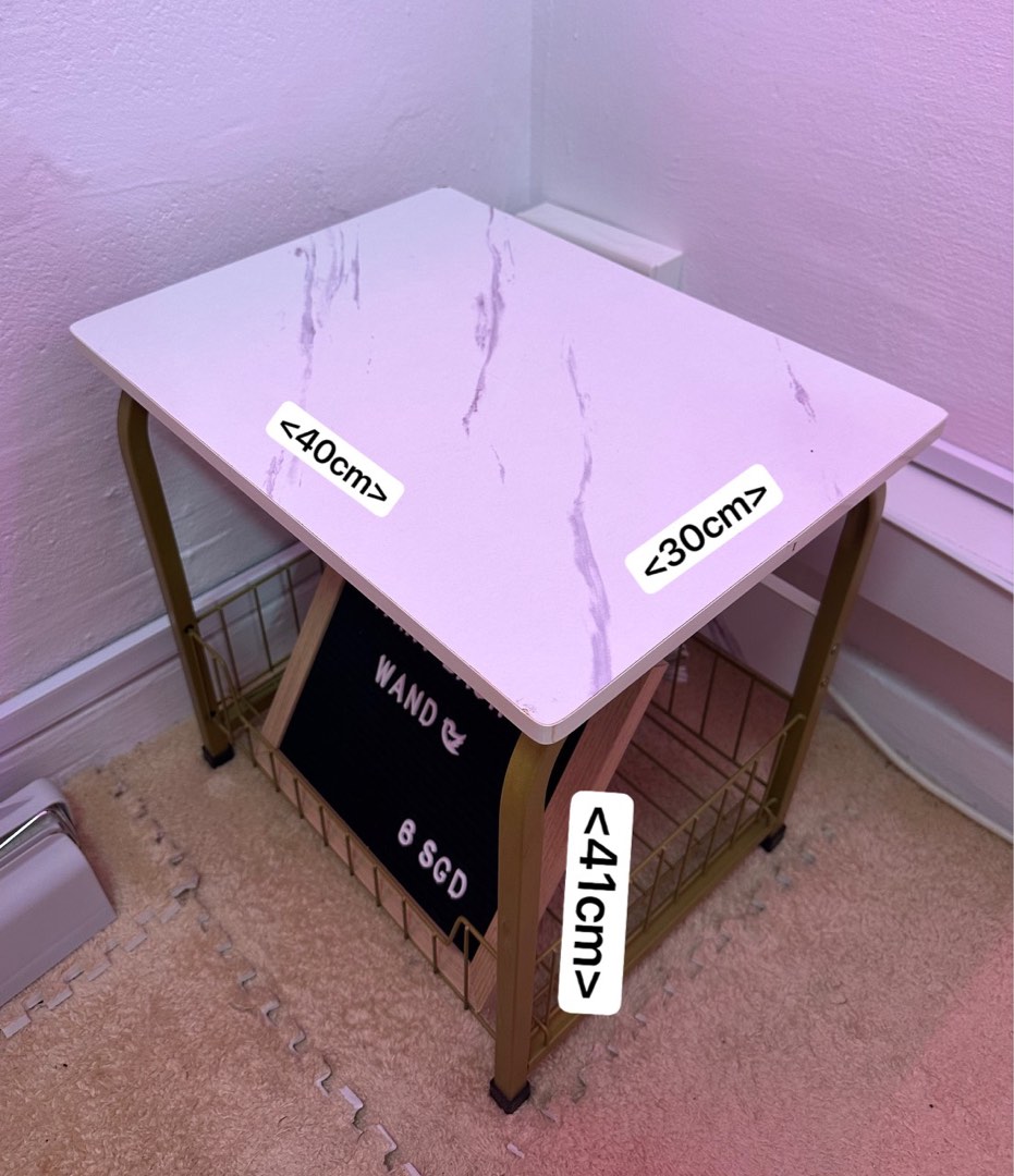 MINI MARBLE COFFEE TABLE, Furniture & Home Living, Furniture, Tables