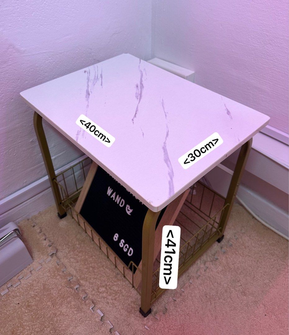 MINI MARBLE COFFEE TABLE, Furniture & Home Living, Furniture, Tables