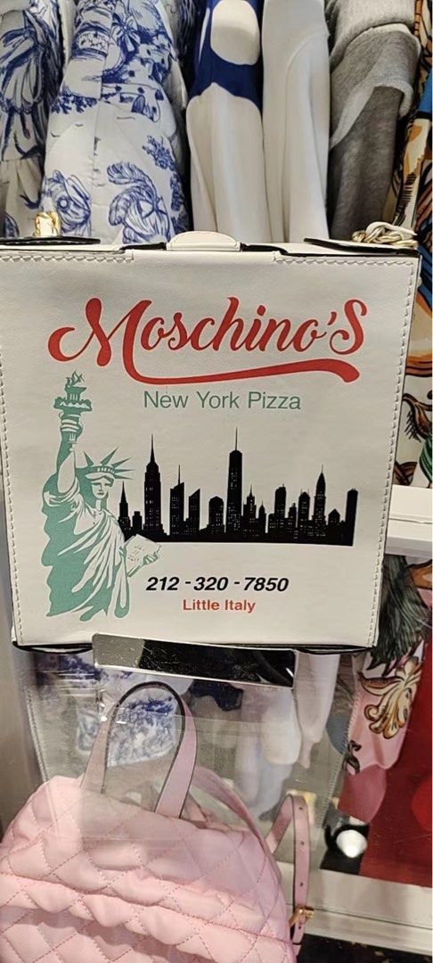 Moschino pizza box bag deals