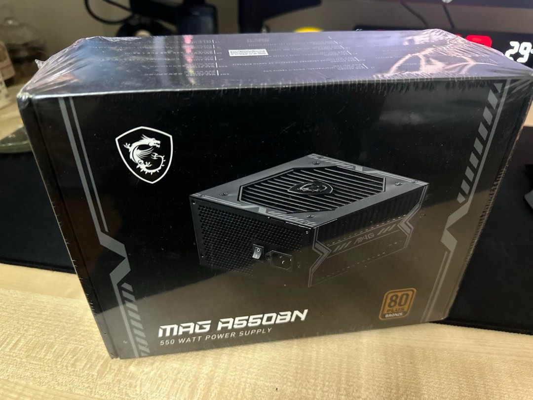 MSI MAG A550BN Non Modular Power Supply Unit PSU 550W, Computers & Tech