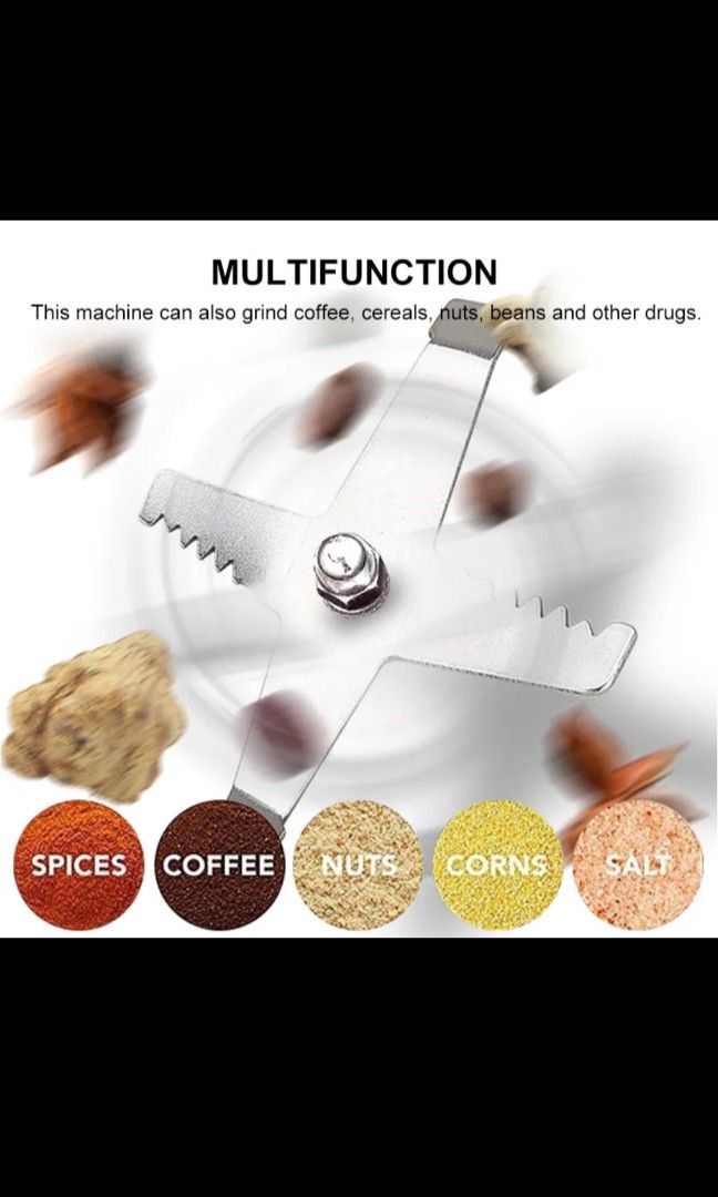 Electric Coffee Grinder Kitchen Cereals Nut Beans Spices Grains Grinding  Machine