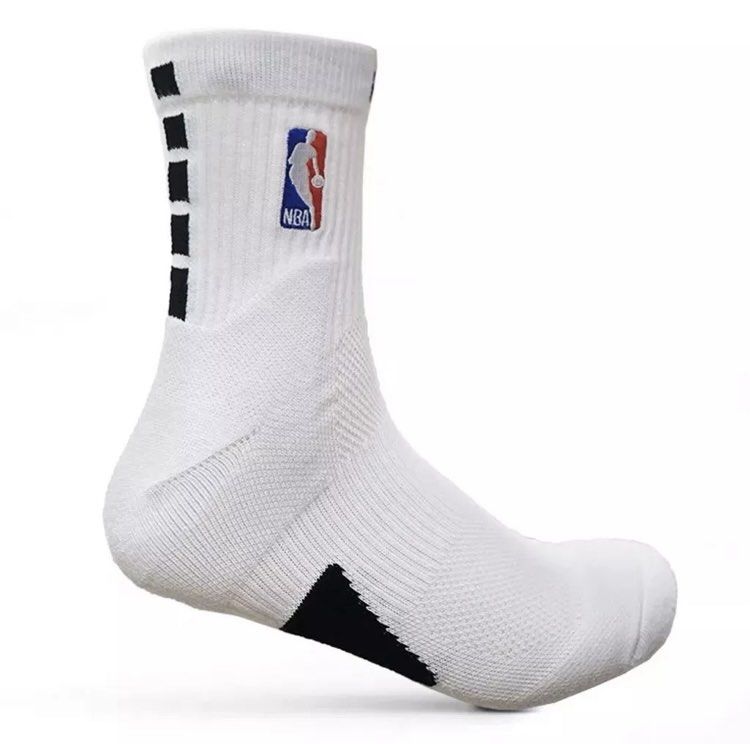 NBA Nike NikeGrip Power Performance Crew Socks - White