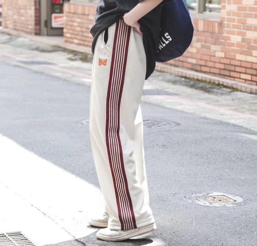 Needles x studious track pants, 男裝, 褲＆半截裙, 長褲- Carousell