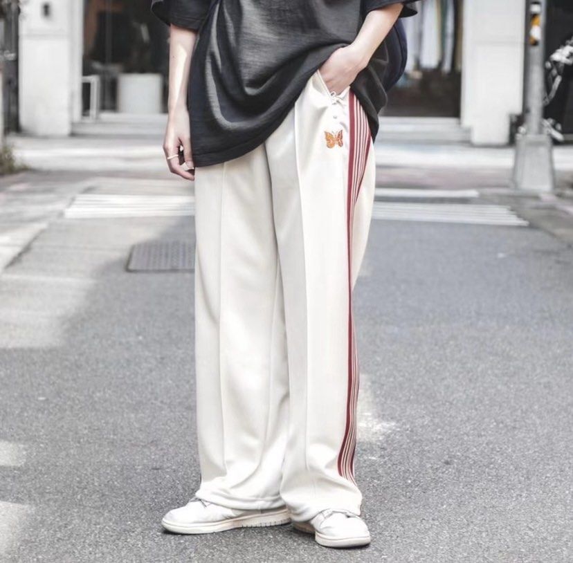 Needles x studious track pants, 男裝, 褲＆半截裙, 長褲- Carousell