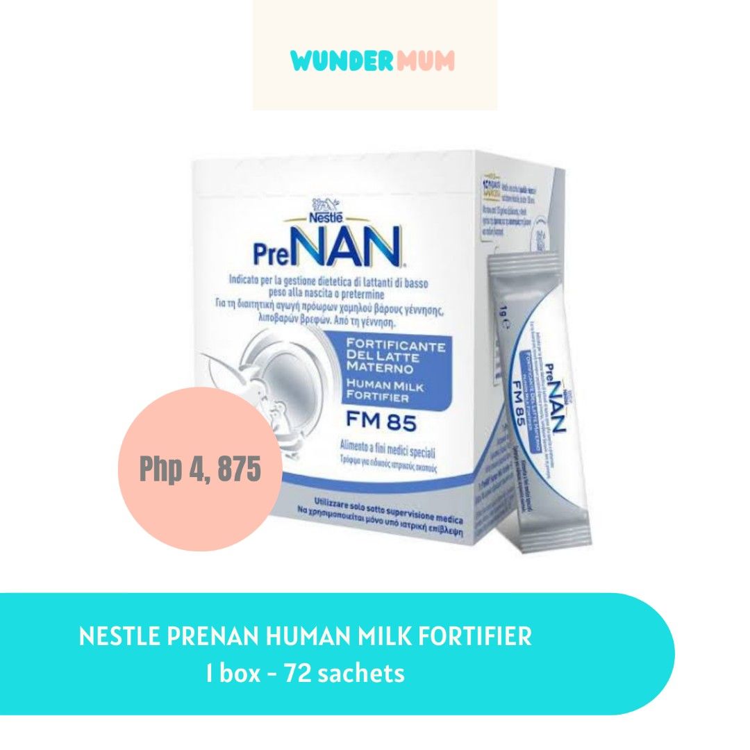 Nestle PreNAN Human Milk Fortifier 72 sachets 1 box Babies
