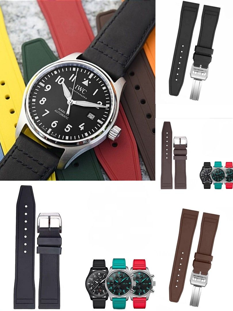 New 20 21 22mm QUICK RELEASE FPM RUBBER NOT CHEAP SILICONE STRAP FOR ALL IWC WATCH SERIES