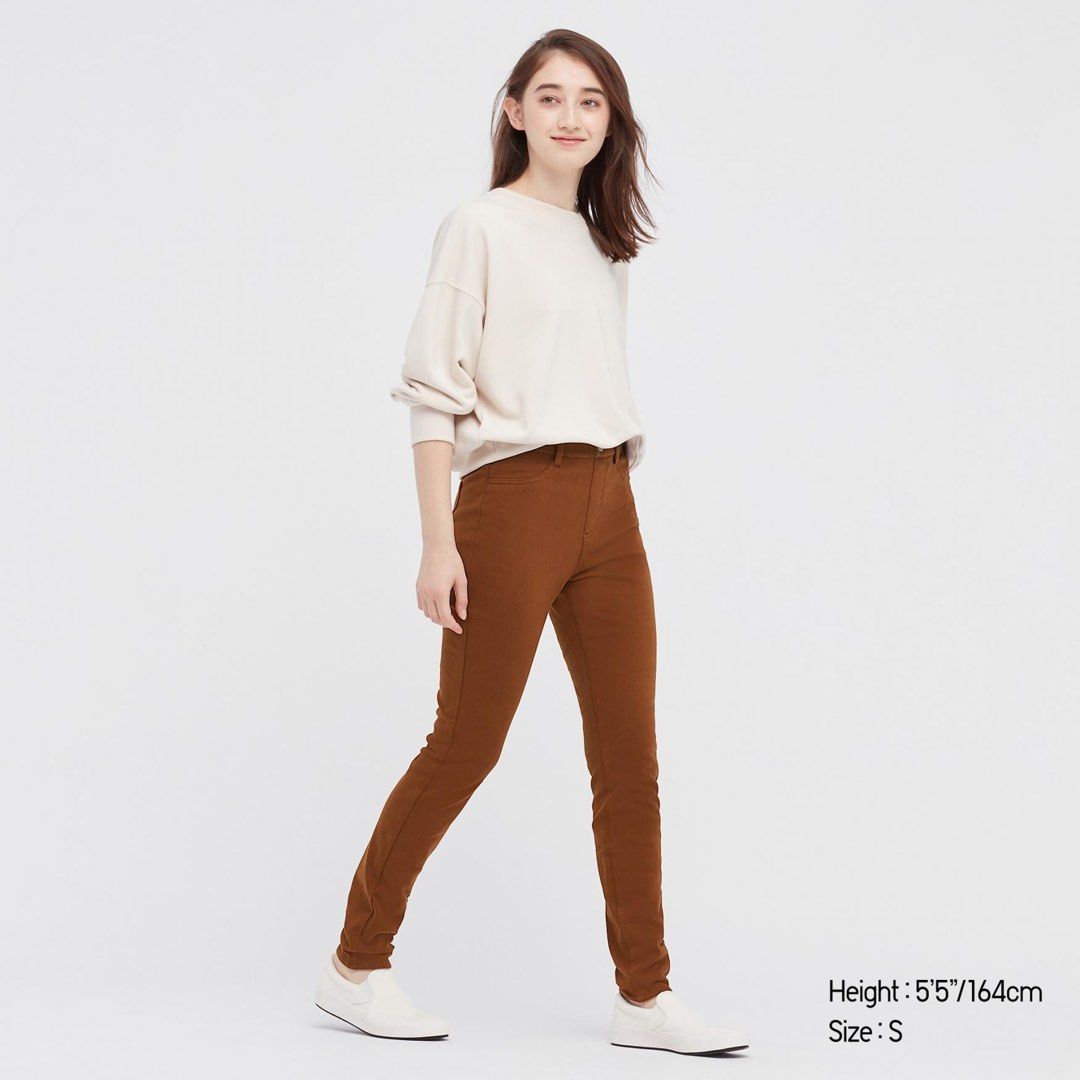 NEW Uniqlo Ultra Stretch Legging Pants - Brown, Women's Fashion, Bottoms,  Jeans & Leggings on Carousell