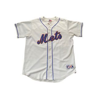 New York Mets Majestic 50th Anniversary Jersey Mens Sz 2XL Made Un Usa  Preowned