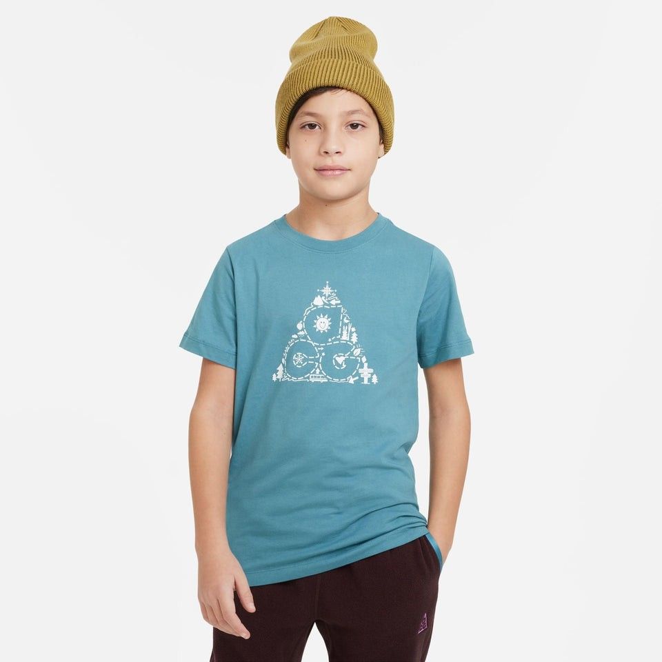 Nike ACG shirt women s small color mineral teal 17W x 25L Women s Fashion Tops Shirts on Carousell