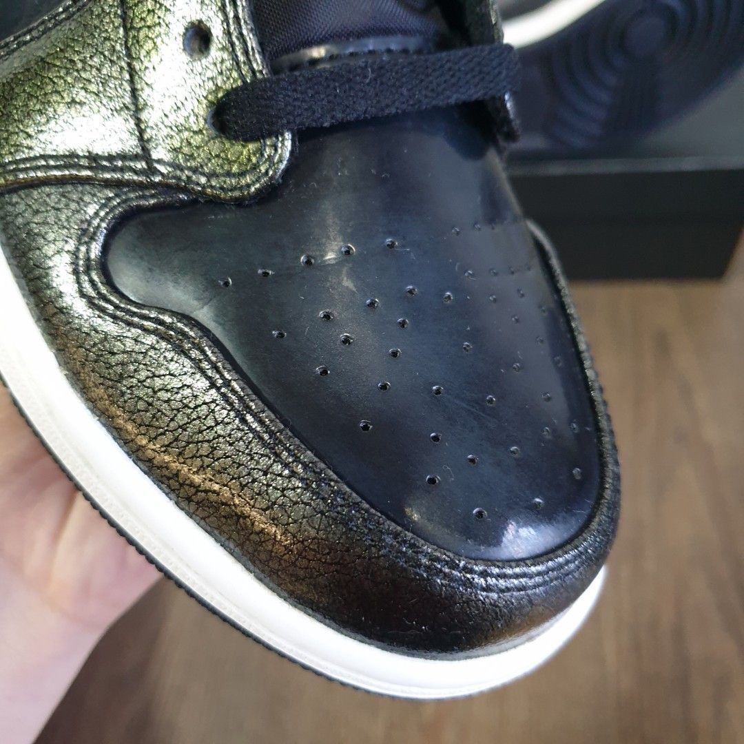 Air jordan 1 on sale black patent leather