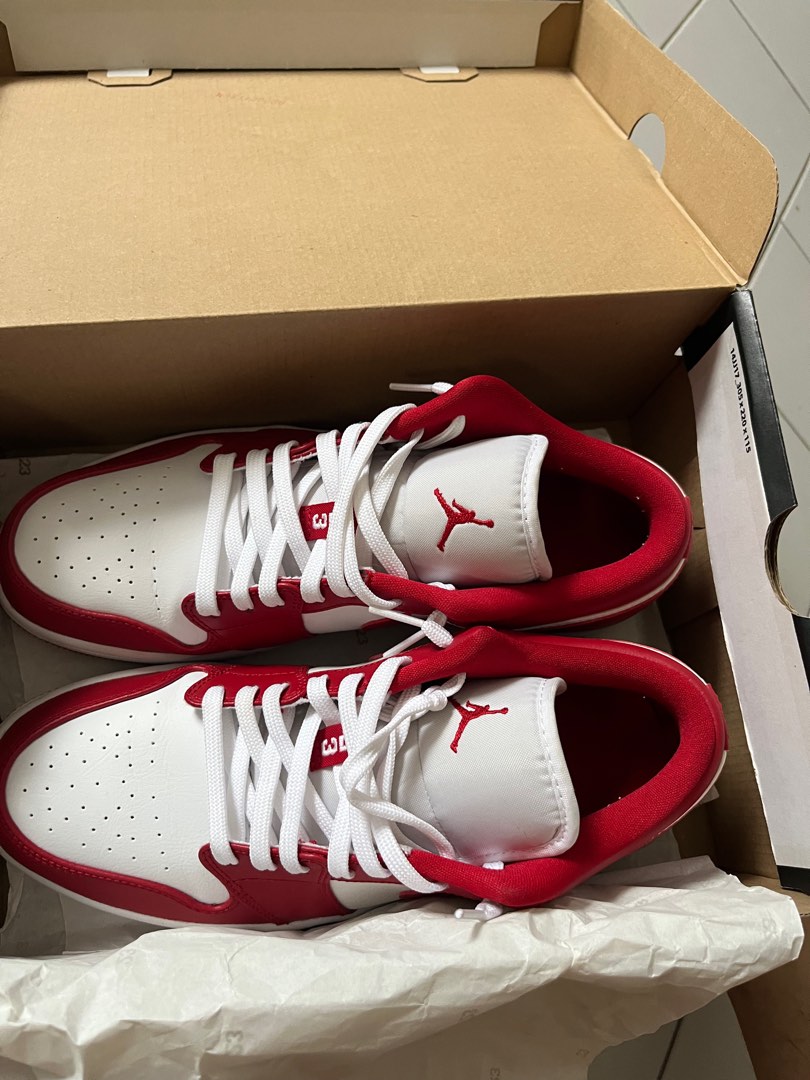Nike air jordan low gym red, Men's Fashion, Footwear, Sneakers on Carousell