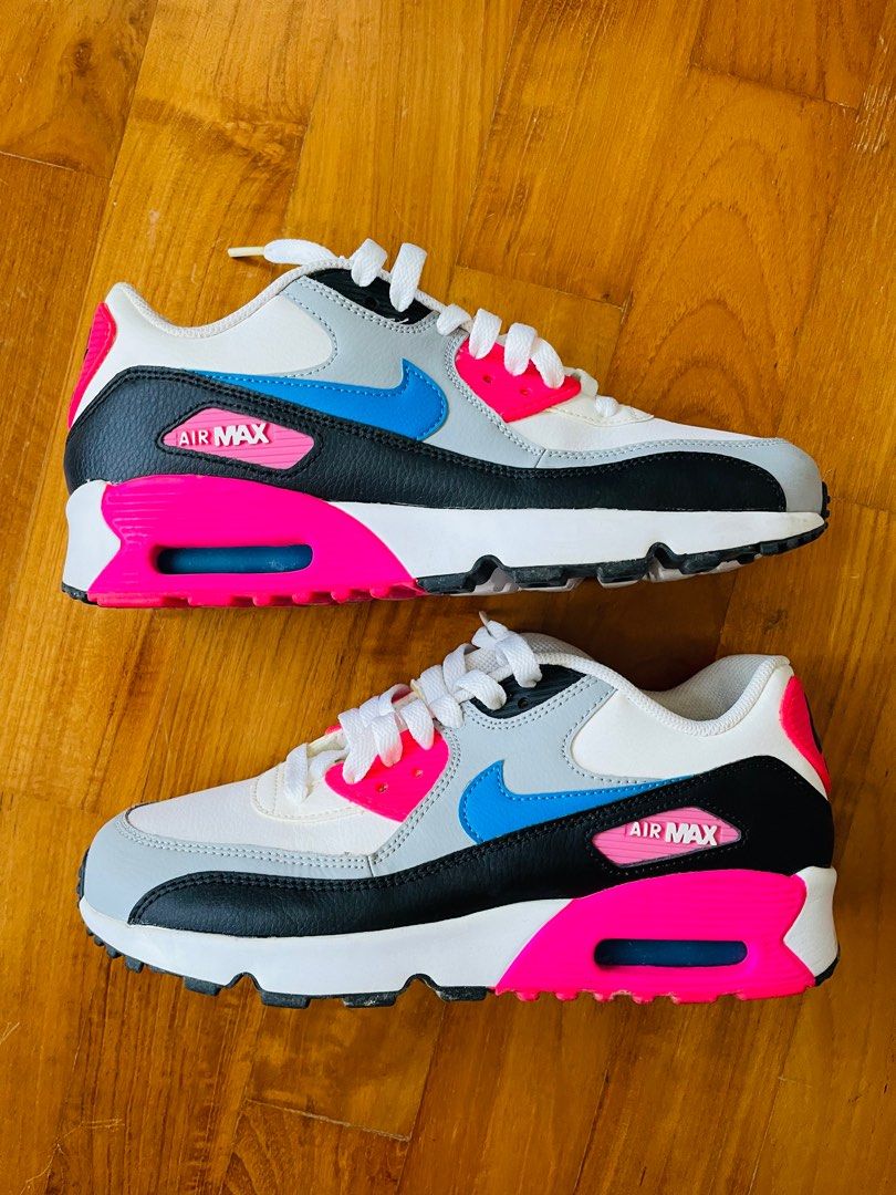 Nike air max top 27 black pink yellow