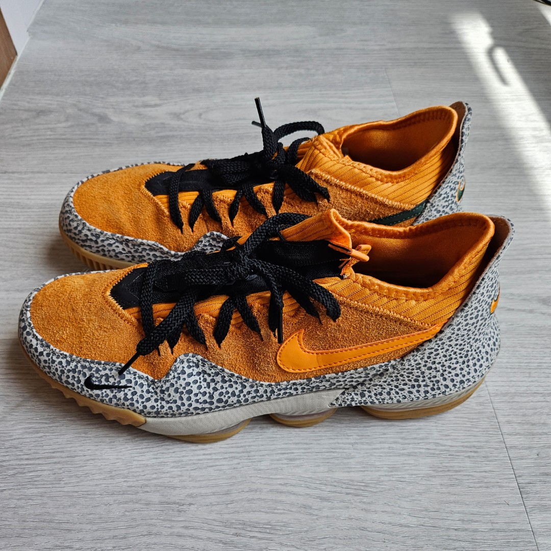 Nike Lebron 16 Low Atmos Safari us10.5, 男裝, 鞋, 波鞋- Carousell