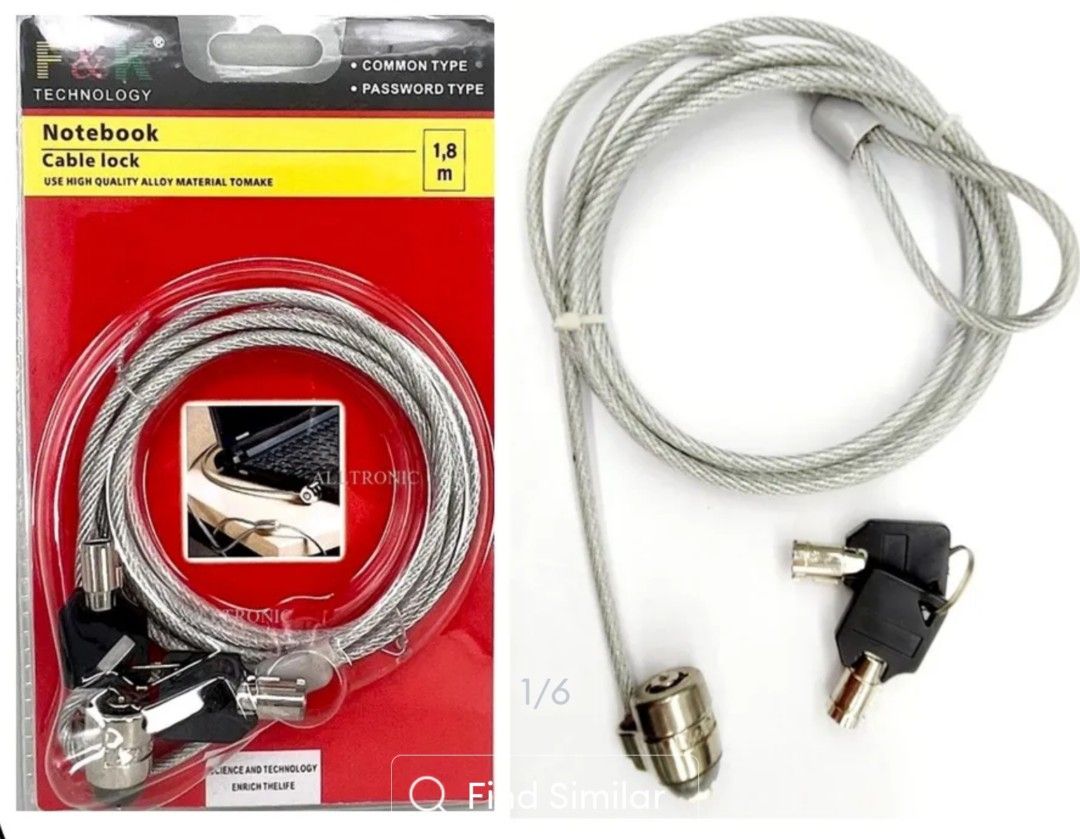 Notebook Cable lock, Computers & Tech, Parts & Accessories, Other ...