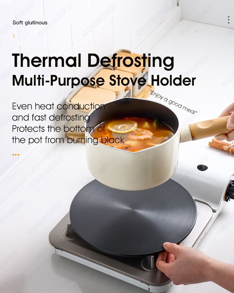 ODOROKU Stove Holder Conduction Stove Top Plate 24/28cm Heat Diffuser