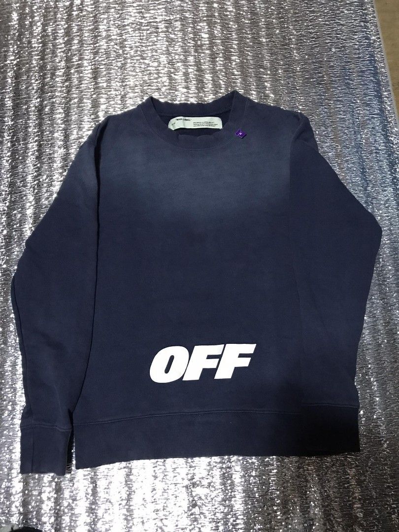 Off white online blue wing hoodie