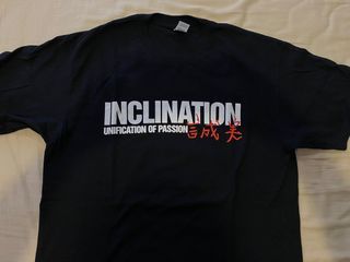 OFFICIAL HARDCORE STRAIGHT EDGE INCLINATION BAND TSHIRT