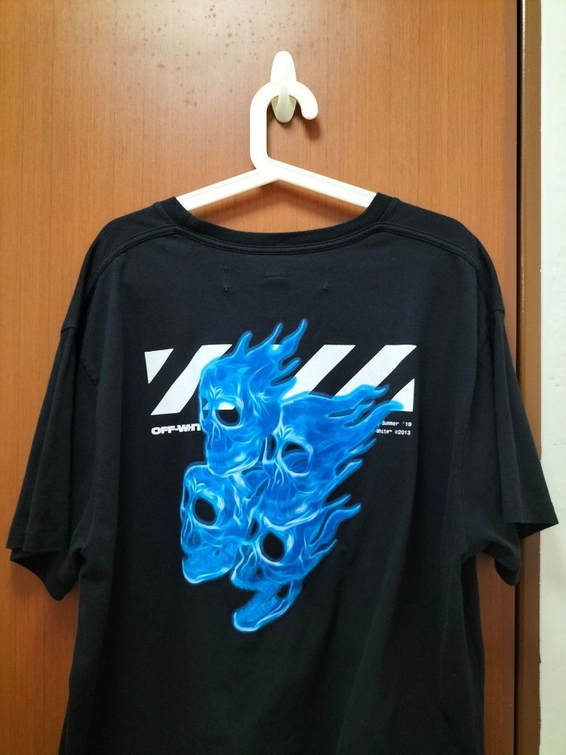 Off white sales diagonal skulls tee