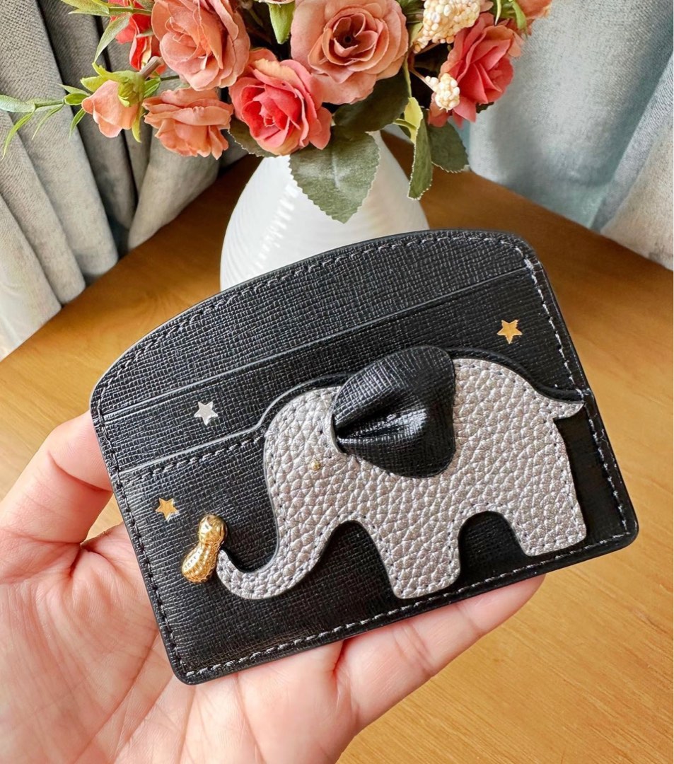 Kate spade sales elephant card holder