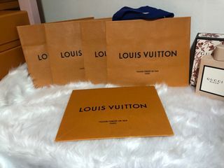 Authentic Louis Vuitton Paris Green Gold Lego XL Gift Shopping Bag