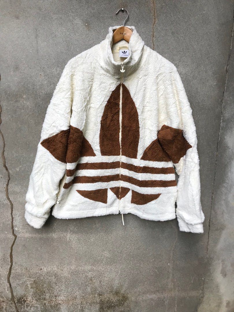 Big logo adidas jacket best sale