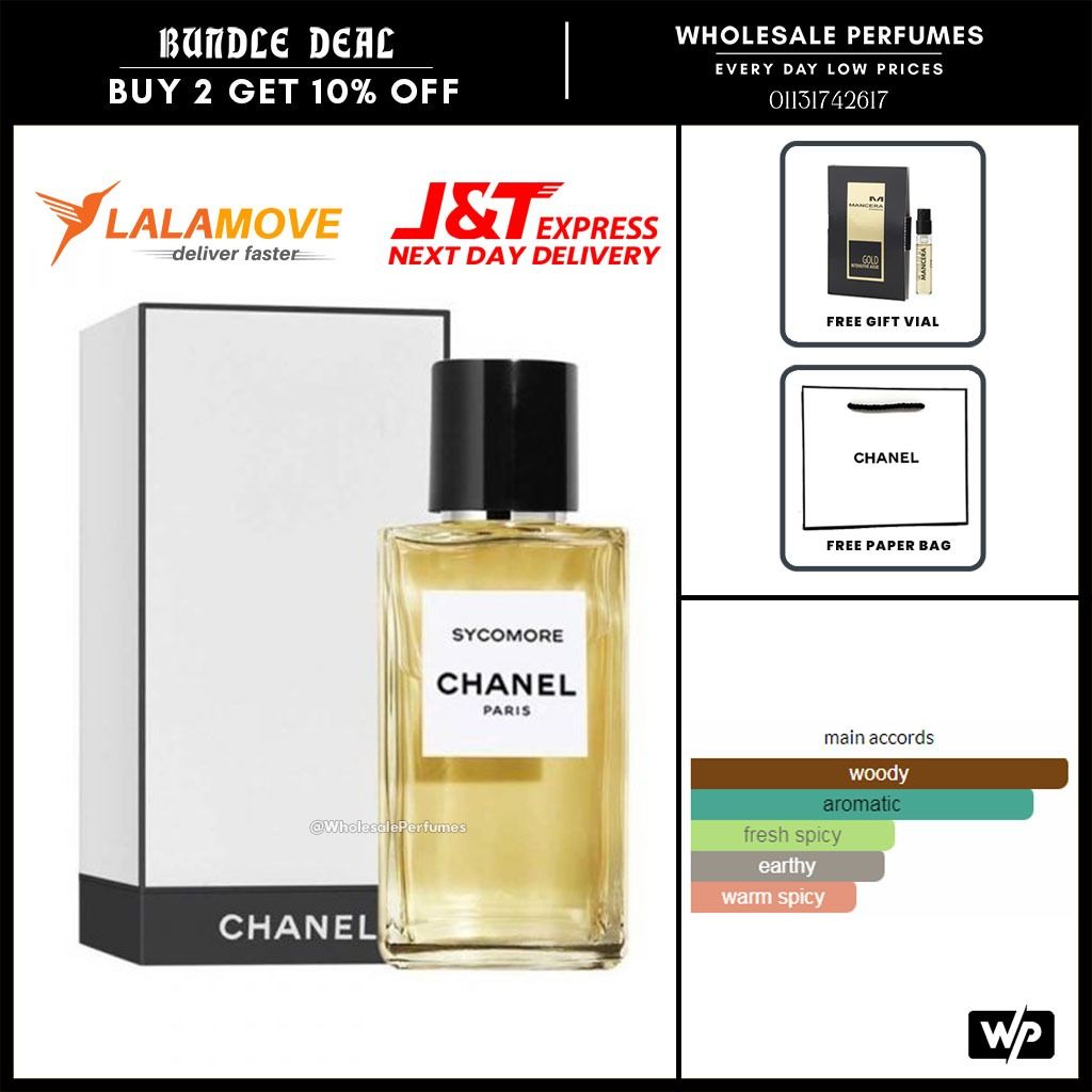 Chanel Perfume - Chanel Sycomore Unisex Perfume by Chanel - Eau de Parfum,  75ml : : Beauty