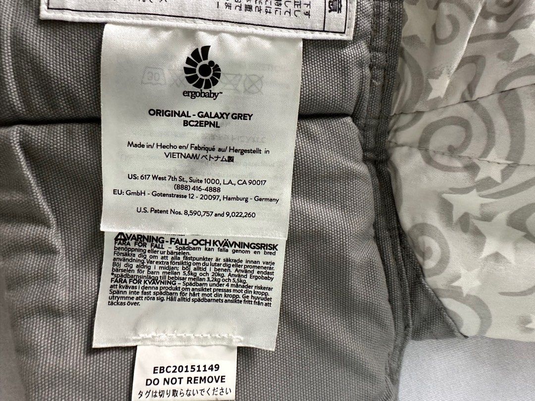Original Ergobaby carrier Galaxy grey Babies Kids Going Out Carriers Slings on Carousell