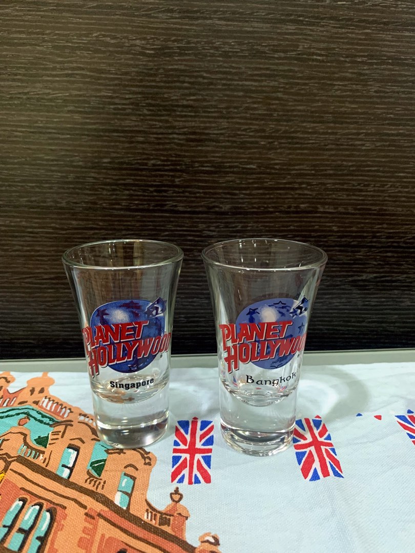 Original Hollywood shot glass Singapore and Bangkok souvenir
