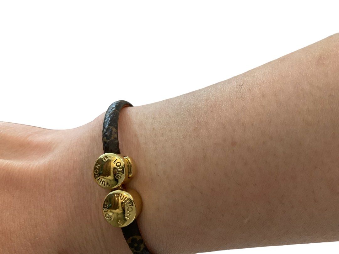 Louis Vuitton Historic Mini Monogram Bracelet Brown Monogram. Size 17